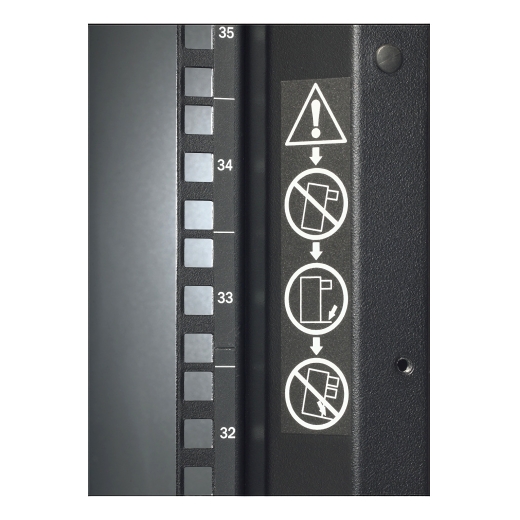 NetShelter SX 42U 600mm Wide x 1070mm Deep Enclosure without Sides/ Doors, front rails recessed 3