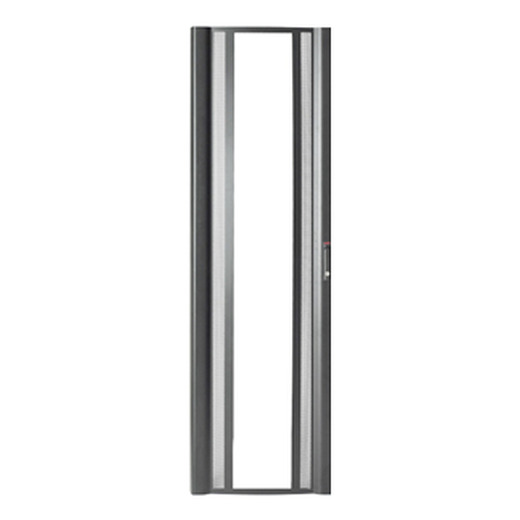 NetShelter VX-VS 42U Glass Front Door 600mm wide Black Front Left