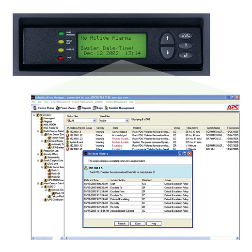 InfraStruXure® Manager Incident Management Module