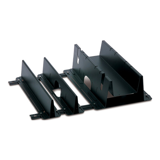 APC NetShelter Cable Management, Third Party Rack Trough and Partition Adapter, Black, 580 x 510 x 800 mm
