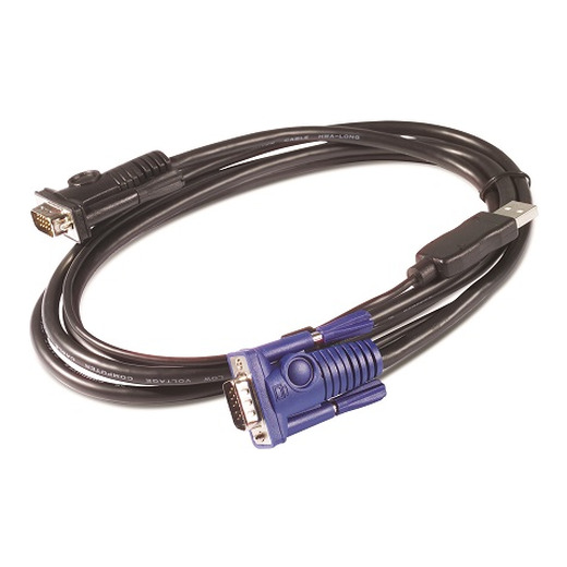 APC KVM USB Cable - 6 ft (1.8 m) Front Left