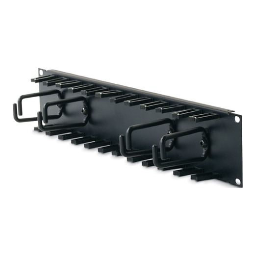 Horizontal Cable Organizer 2U w/cable fingers