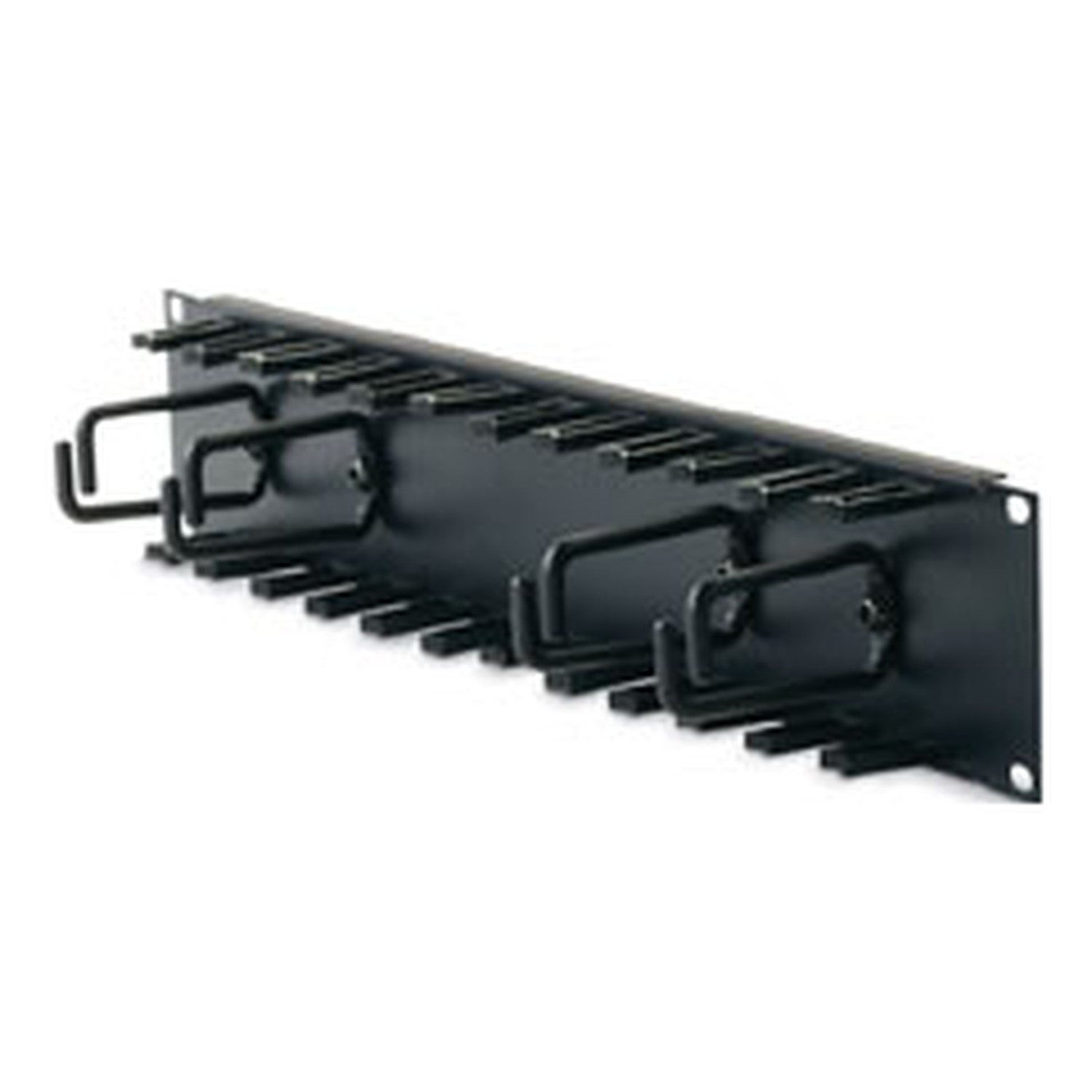 Horizontal Cable Organizer 2U w/cable fingers