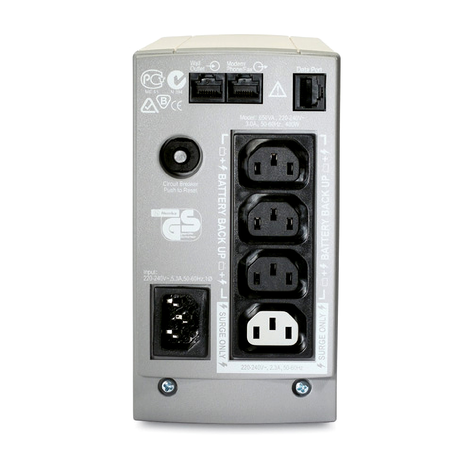 BK650AS APC BackUPS CS 650VA, 230V, 4 IEC outlets (1 surge