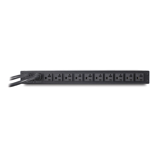 RACK ATS, 120V, 20A, L5-20 IN, (10) 5-20R OUT