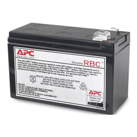 APC Replacement Battery Cartridge, VRLA battery, 7Ah, 12VDC, 2-year warranty Front Left