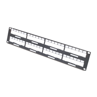 Data Distribution 2U Panel, Holds 8 each Data Distribution Cables for a Total of 48 Ports