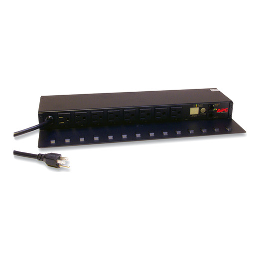 APC NetShelter Rack PDU, Switched, 1U, 1.4kW 120V 15A, (8)NEMA 5-15P outlets