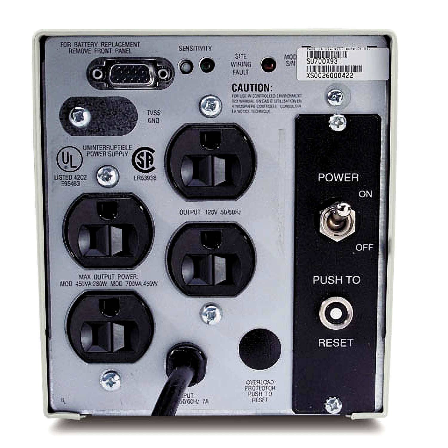 SU700X93 - SMART-UPS APC 700 VA 120 V, panneau (non disponible à la ...