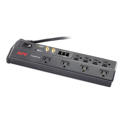 APC Home Office SurgeArrest 8 Outlet with Phone (Splitter) and Coax Protection, 120V
