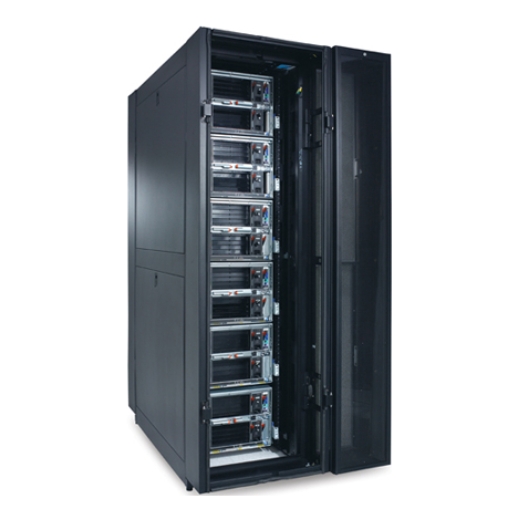 InRow SC System 1 InRow SC, 1 NetShelter SX Rack 600mm, and Rear Containment