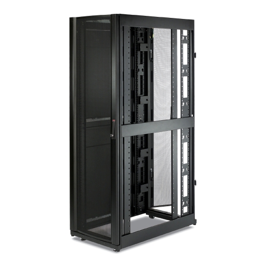 NetShelter SX 42U 600mm Wide x 1070mm Deep Enclosure with Sides and Front rails resessed 3