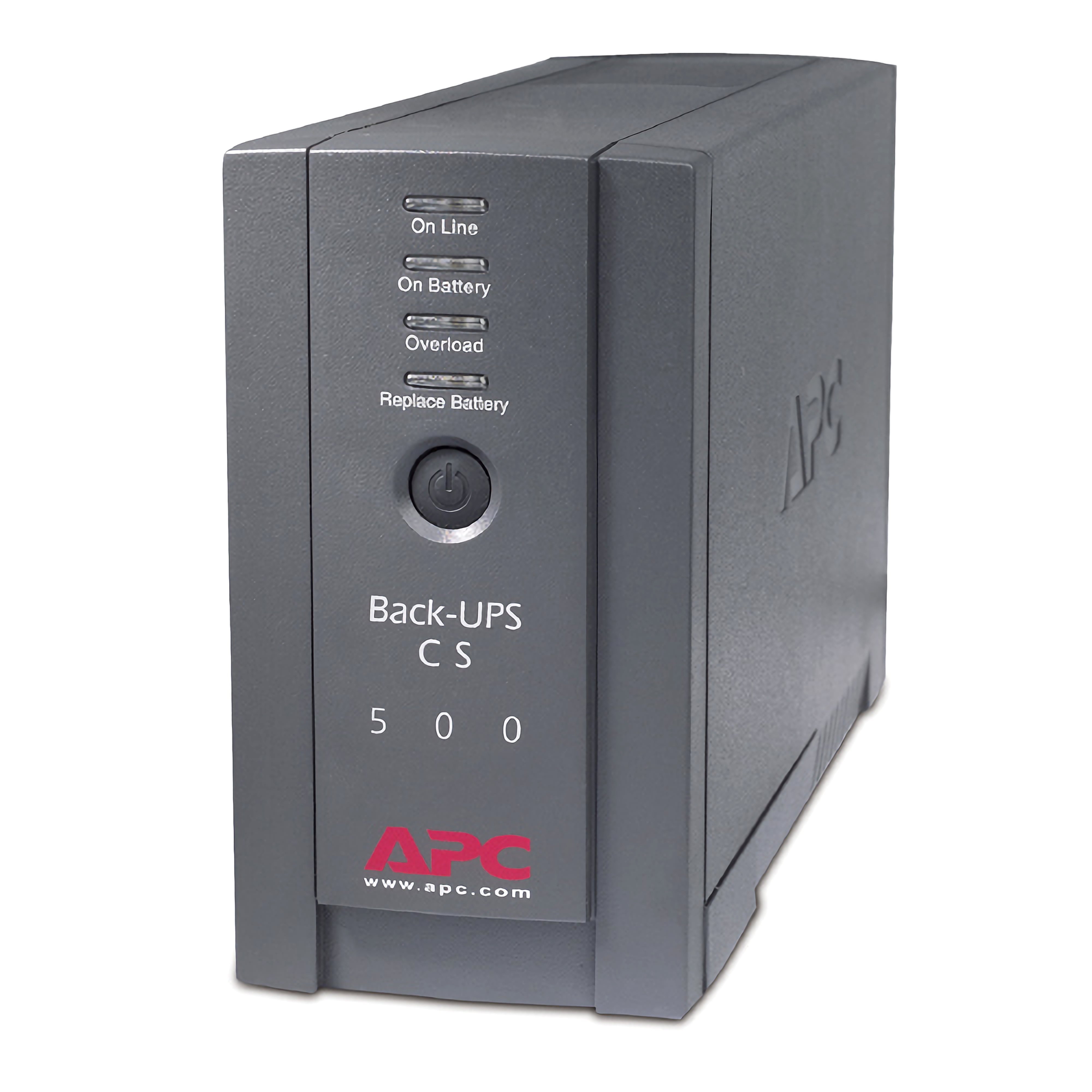 APC Back-UPS, 500VA, Tower, 120V, 6 NEMA 5-15R Outlets , User Replaceable Battery