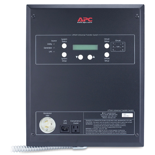 APC Universal Transfer Switch 6-circuit 120V, L5-30