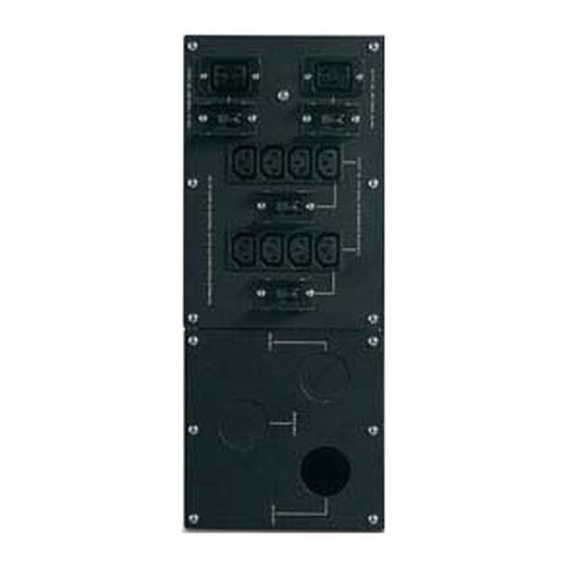 APC Service Bypass Panel- 230V; 100A; MBB; Hardwire input; IEC-320 output- (8) C13 (2) C19