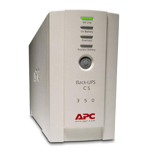 ИБП APC Back-UPS RS 350VA 230V Спереди и справа