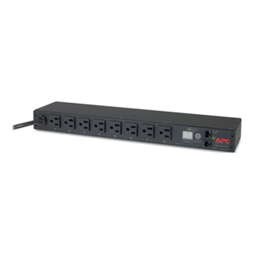Rack PDU, Metered, 1U, 15A, 100/120V, (8) 5-15