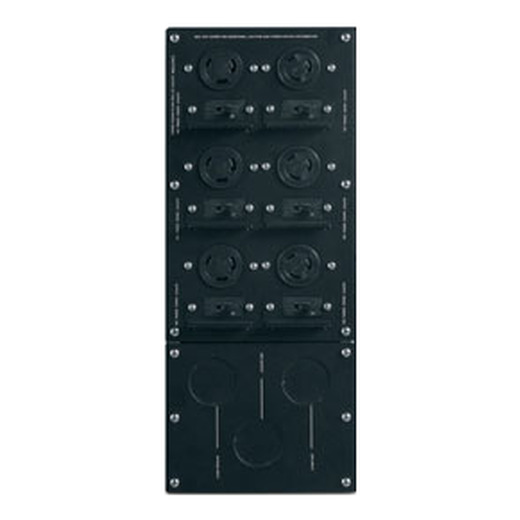 APC Service Bypass Panel- 200/208/240V 100A MBB Hardwire input (3) L6-30R (3) L6-20R output