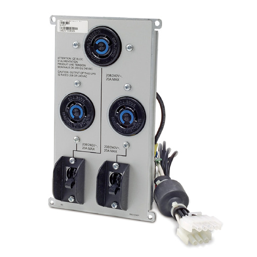 APC Symmetra RM and LX 208V/240V Backplate kit with (3) L6-20R