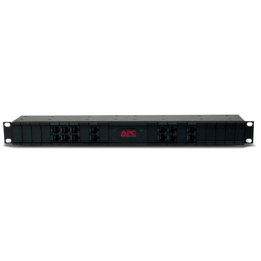 APC 24 position chassis for replaceable data line surge protection modules, 19" rackmount, 1U
