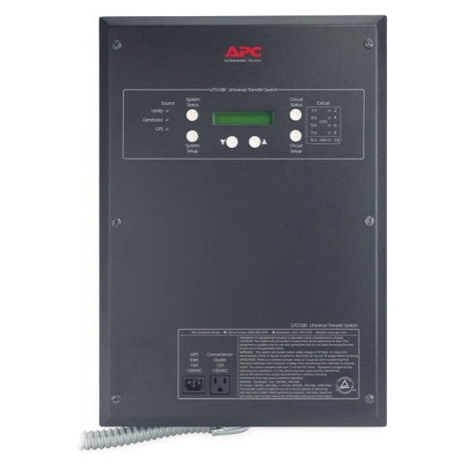 APC Universal Transfer Switch 10-Circuit 120/240V