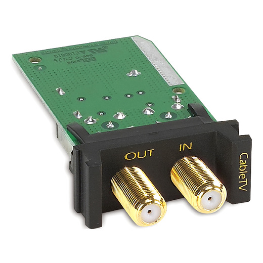 REPLACEABLE, RACKMOUNT, 1U, SINGLE LINE, CableTV SURGE PROTECTION MODULE