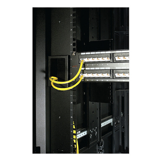 APC NetShelter Cable Management, Mounting Rail Brush Strips, Set of 6, for NetShelter SX 750 mm Wide, Black, 76 x 114 x 13 mm