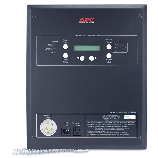 APC Universal Transfer Switch 6-Circuit 120V