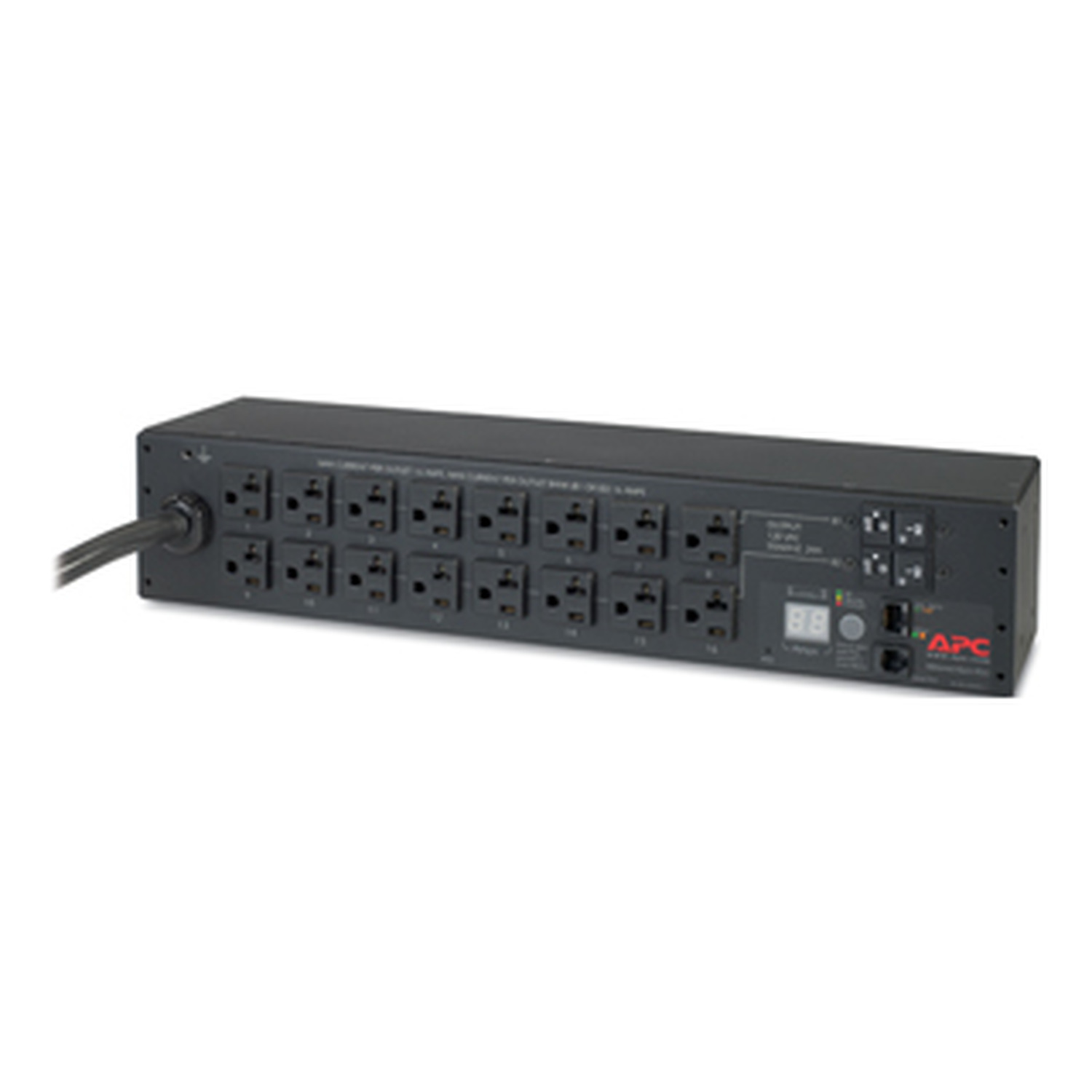 Rack PDU, Metered, 2U, 30A, 120V, (16) 5-20 - AP7802B | APC USA