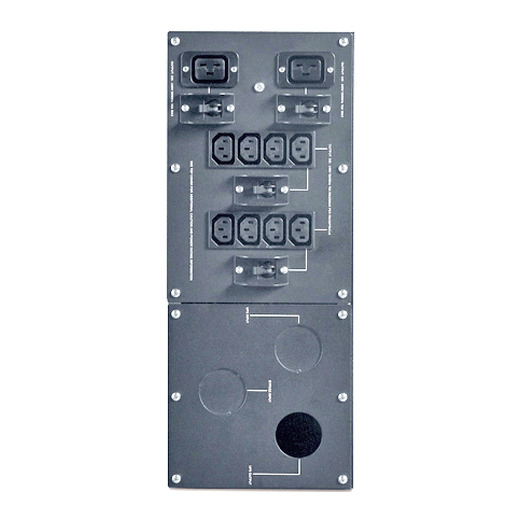 APC Service Bypass Panel- 230V; 100A; MBB; Hardwire input; IEC-320 output- (8) C13 (2) C19