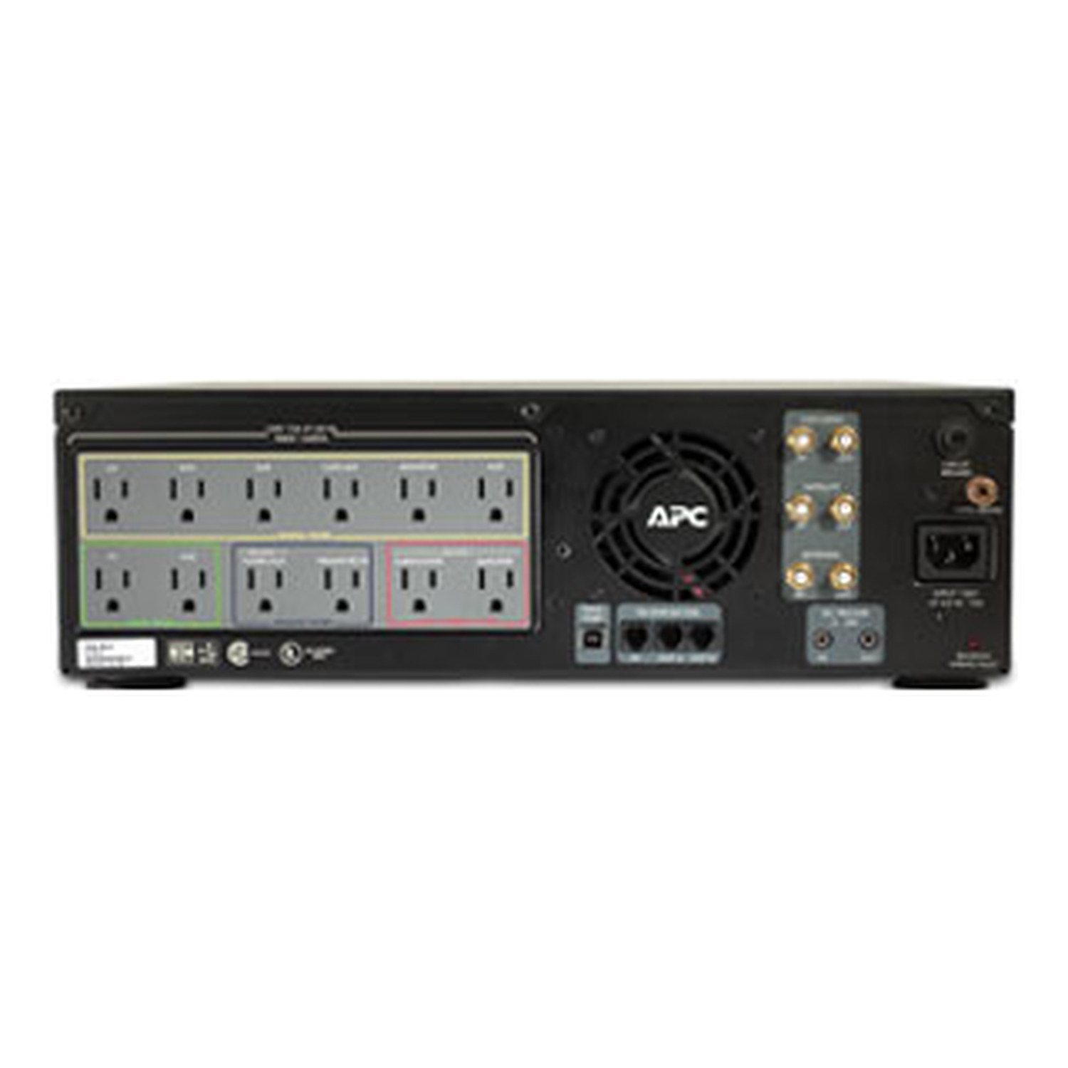 APC AV Black J Type 1kVA Power Conditioner with Battery Backup 120V