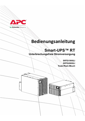 Operations Manual Smart-UPS™ RT SRTG15K-SRTG20K Tower/Rack-Mount