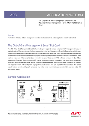 The Out-of-Band Management Card Provides Remote Management--Even When the Network is Down
