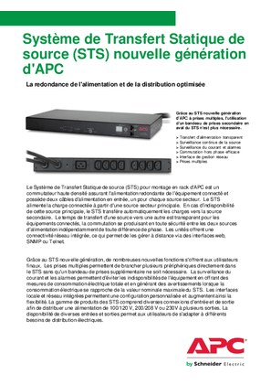 Next Generation Rack Automatic Transfer Switch (ATS) Technical Brochure