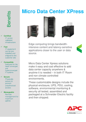 Micro Data Center Xpress