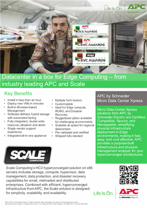 Scale - APC Micro Datacenter Edge Solution