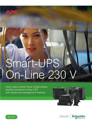 Smart-UPS On-Line SRT 2.2kVA - 10kVA Brochure 230V Models