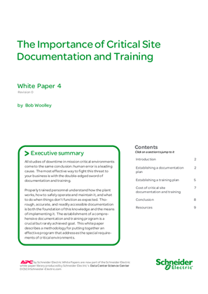 The Importance of Critical Site Documentation and Training