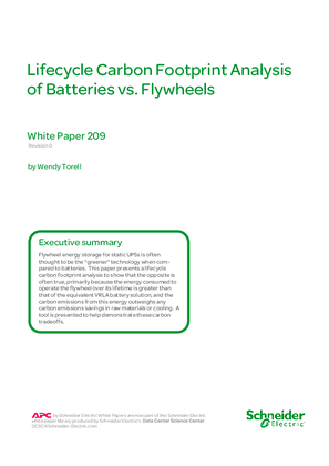 Lifecycle Carbon Footprint Analysis of Batteries vs. Flywheels