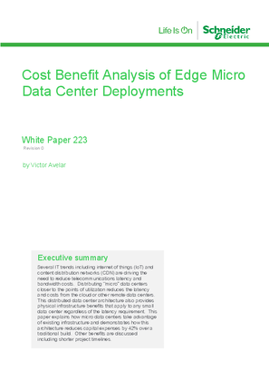 Cost Benefit Analysis of Edge Micro Data Center Deployments