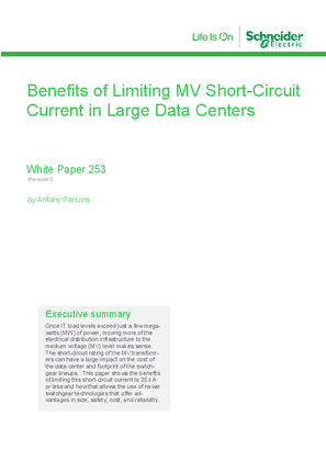 Benefits of Limiting MV Short-Circuit Current in Large Data Centers
