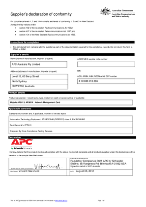 Australian & New Zealand C-Tick Certification