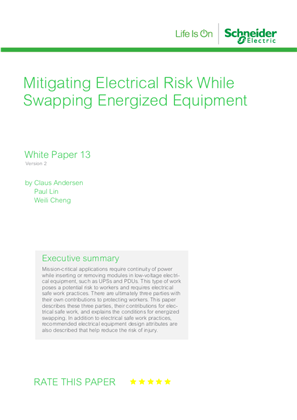 Mitigating Electrical Risk While Swapping Energized Equipment