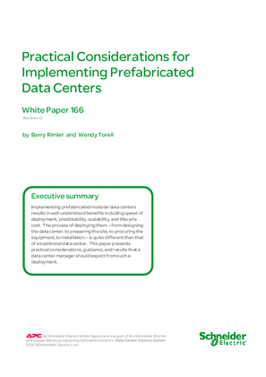 Practical Considerations for Implementing Prefabricated Data Centers