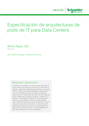 Especificación de arquitecturas de pods de IT para Data Centers