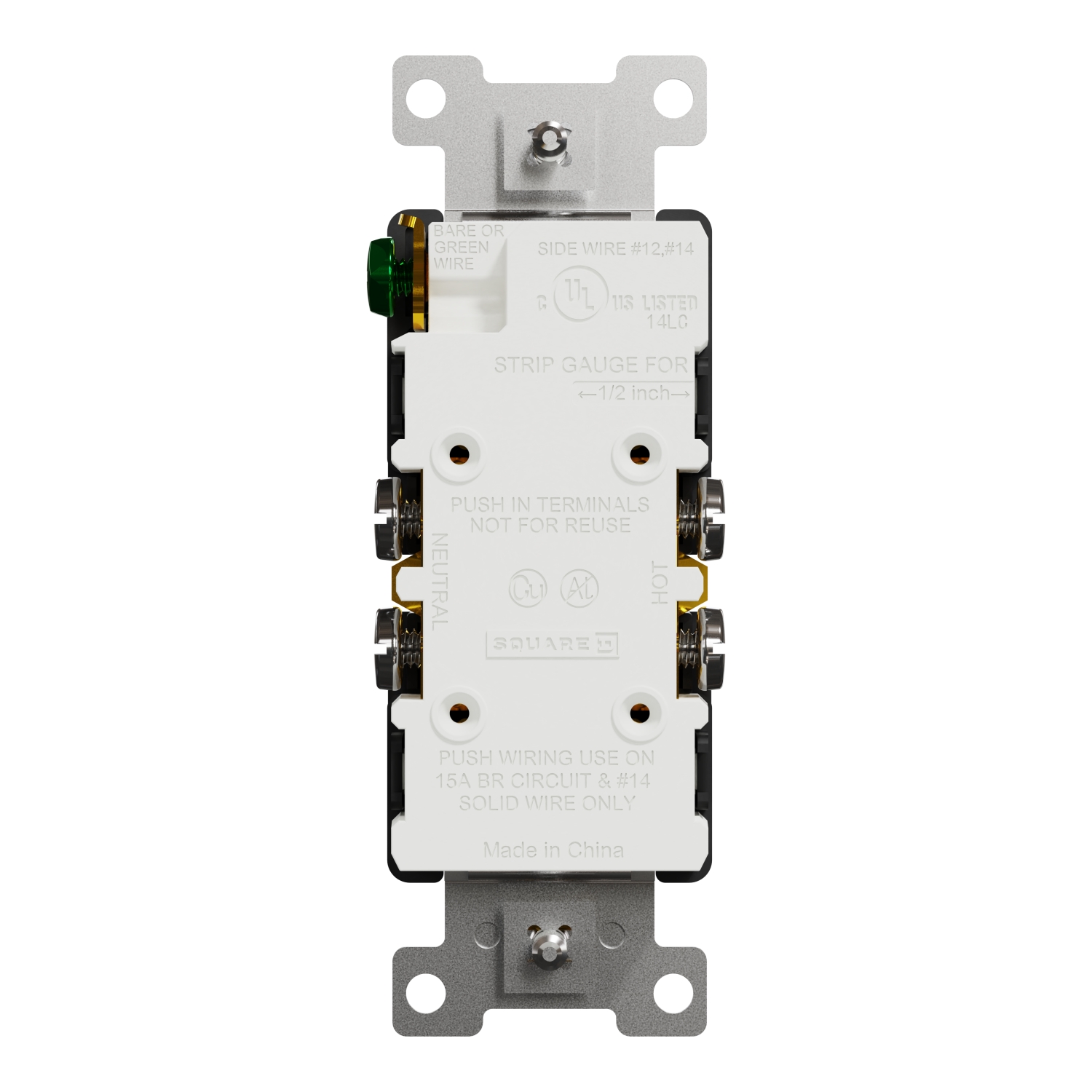 SQR42101BK - Socket-outlet, X Series, 15A, standard, duplex