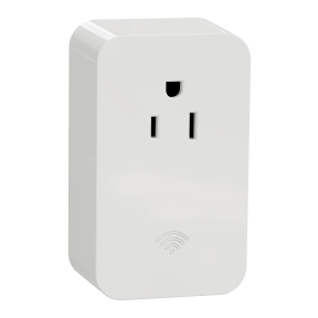 X Series 15A 125V WiFi Energy Monitoring Plug In Outlet Matte White