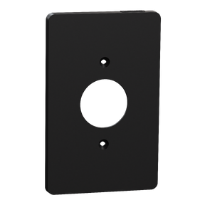 Cover frame, X Series, for socket-outlet, 1 gang, screw fixed, mid sized, black, matte finish