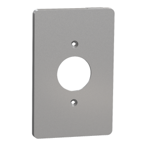 Cover frame, X Series, for socket-outlet, 1 gang, screw fixed, mid sized, gray, matte finish