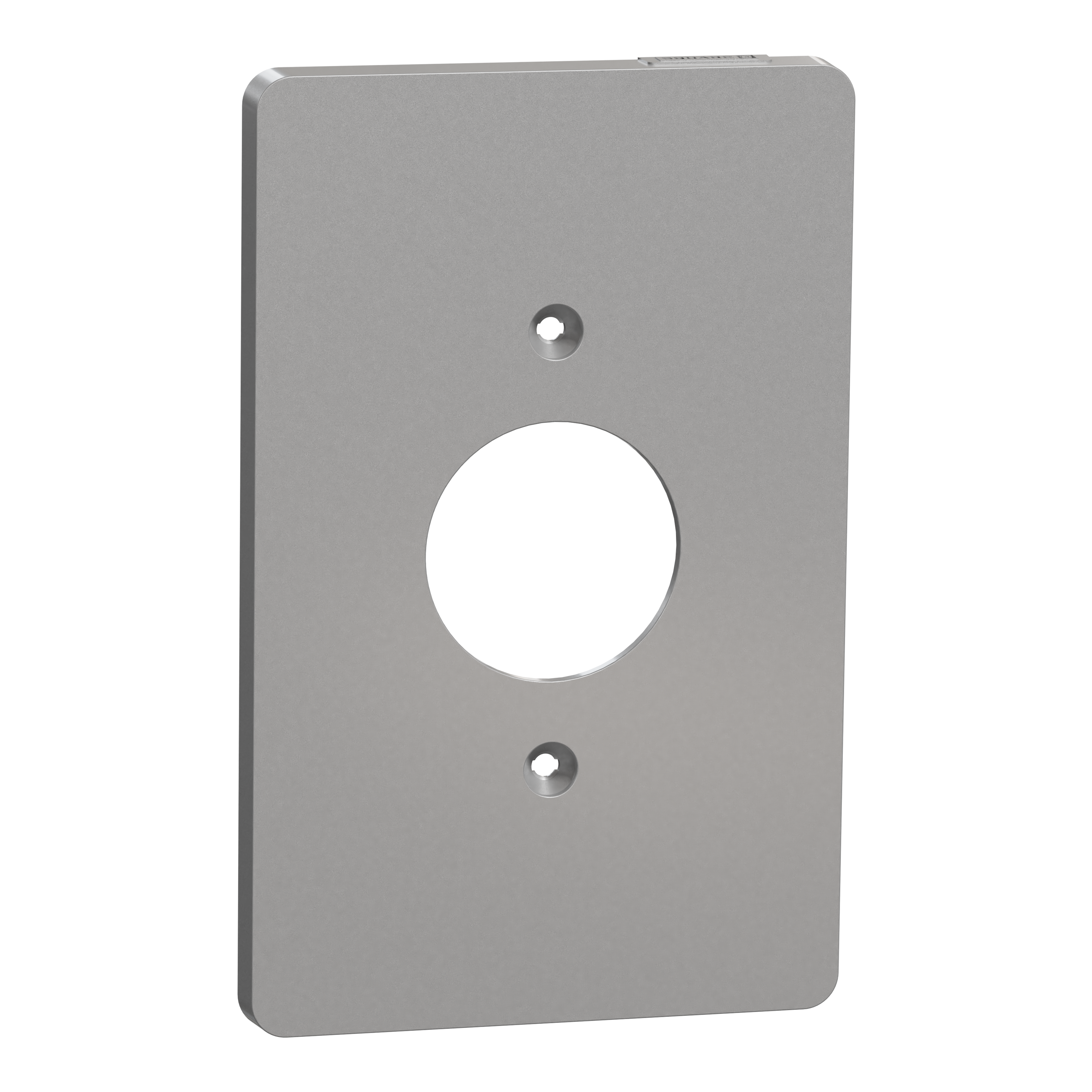 Cover frame, X Series, for socket-outlet, 1 gang, screw fixed, mid sized plus, gray, matte finish